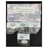 2 Steel Pennies W/buffalo Nickels, Kennedy Half &