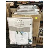 9 Lagute Floral Hookless Shower curtains