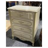 French Provincial 4 Drawer Lingerie Dresser -