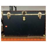 Trunk w/metal edges and latches, approx 36in long
