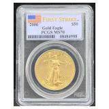 Pcgs Ms70 2006 $50 1oz Gold Eagle In Case