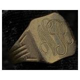 14k Gold Ring, Embellished, Tw 2g, Sz 3