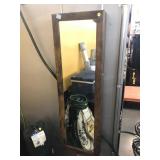 Door hanging mirror jewelry armoire, approx 47in