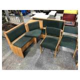 Country Style Bench and Chairs Corner Set - 5pcs