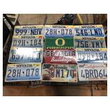 10 License Plates incl. Nevada, California & more