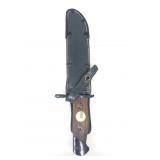 Vtg Finnish M39 Mosin Bayonet Sky with Leather