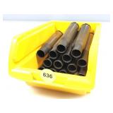 Fired 50 BMG Brass with Parts organizer tray