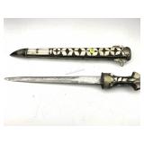 Vtg Moroccan Dagger/Short Sword with Sheath -