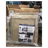 Front car seat covers brown in bags