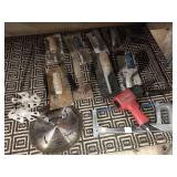 Finishing trowels, drill and more tools