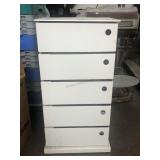 Dottus 5 Drawer Swivel Tower, approx 14x10x28in