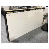 Wood platform on wheels, approx 41x84in