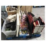 Pallet of household decor, side table and more