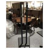 Metal rolling TV Stand lowest 4ft highest approx