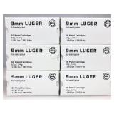 300 Rounds 9mm Ammo - 124gr FMJ