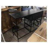 Metal dresser w/1 Cloth drawers, needs