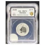 2026 1/12 Oz .999 Fine Silver Kruzenshtern Coin In