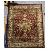 Royalty pattern area rug, approx 5ï¿½2ï¿½ï¿½ X 7ï¿½2ï¿½ï¿½