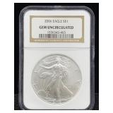 2006 1 Oz .999 Silver Eagle Round Lady Liberty Ngc
