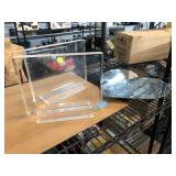 Clear plexiglass display, heart mirror and more