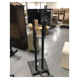 Metal rolling TV Stand lowest 4ft highest approx