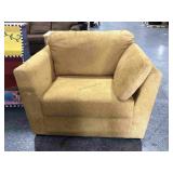 Vtg Style Oversize Tweed Armchair with Cushions -
