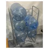 Water Jug stand w/5 jugs