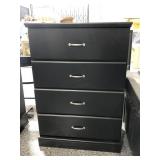 Brown 4-drawer dresser, approx 42in tall