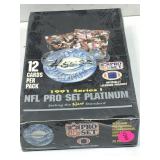1991 pro set platinum football sealed wax box