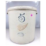 Red Wing 5gal Stoneware Crock 13x14in