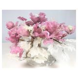 Glass Floral Wire Wrapped  Display