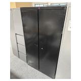 5.5ft Tall Metal Cabinet with Shelves