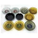 Box lot of 10 vintage Las Vegas Casino ashtrays.