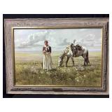 The artwork shown as a prairie garden, a western