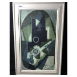 This is a framed fine art print of Pablo