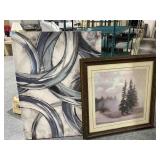 Framed Landscape Print and Print on Canvas -