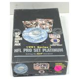 1991 pro set platinum football sealed wax box