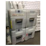 4 hard travel cases, marked US Govt. Property,