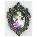 A vintage cameo creation, miniature portrait