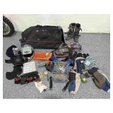 Large Rider Gear Bag with Helmet, Tools, Pads and