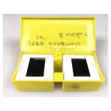 A plastic case of quality color slides featuring