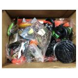 A collection of brand new fishing items,