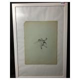 This image shows an original pencil and ink,