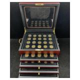 1999-2012 24kt Gold Plated State Quarters In Case