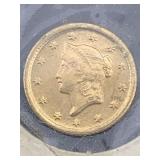 1851 $1 Liberty Head Gold Coin
