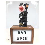Vintage ï¿½Drunk Hoboï¿½ Bar Open Sign 15in
