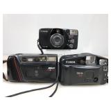 2 Canon Sureshot 35mm Film Cameras. 85Zoom & Owl.
