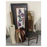Framed Prints, Runner Rugs, Chair - Largest