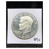 1971 S Ike / Eisenhower Silver Dollar