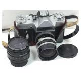 Zenit-E 35mm Film Camera w/ 35mm 2.5 & 58mm f2